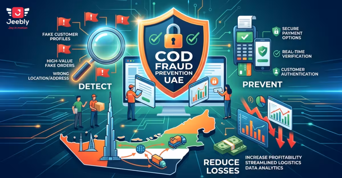 COD fraud prevention in the UAE with secure payment verification, order authentication and logistics risk management